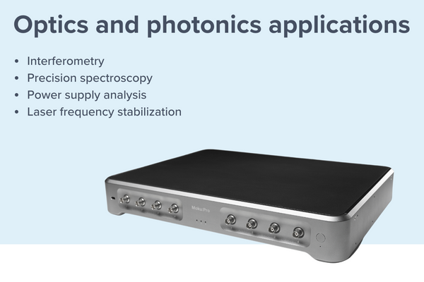 Moku:Pro with optics and photonics applications